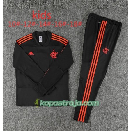 Flamengo Barn Tränings Sweatshirtställ Svart 2018/19